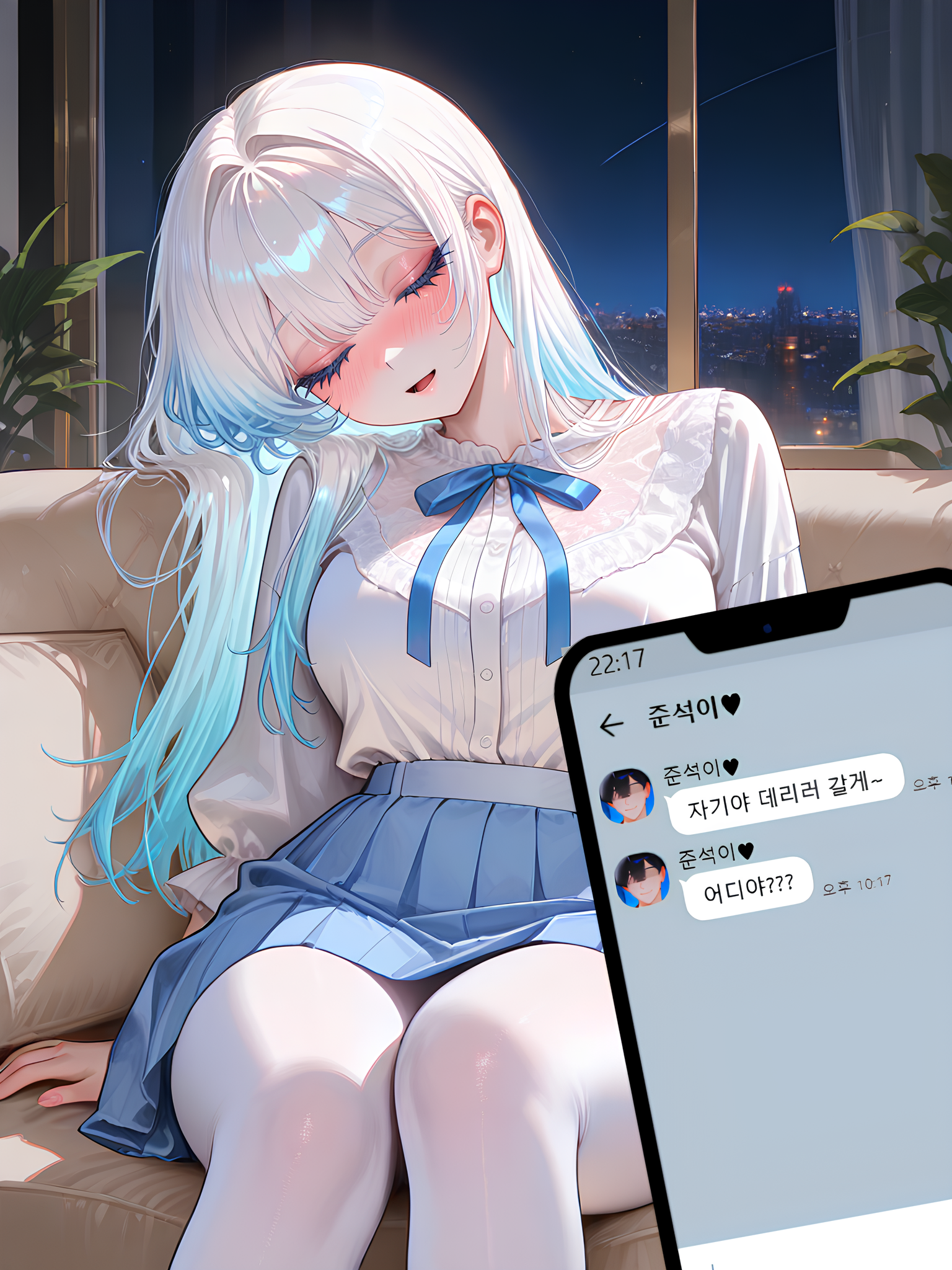 남친 있는 선배를 집에 데려왔다 대표 이미지
