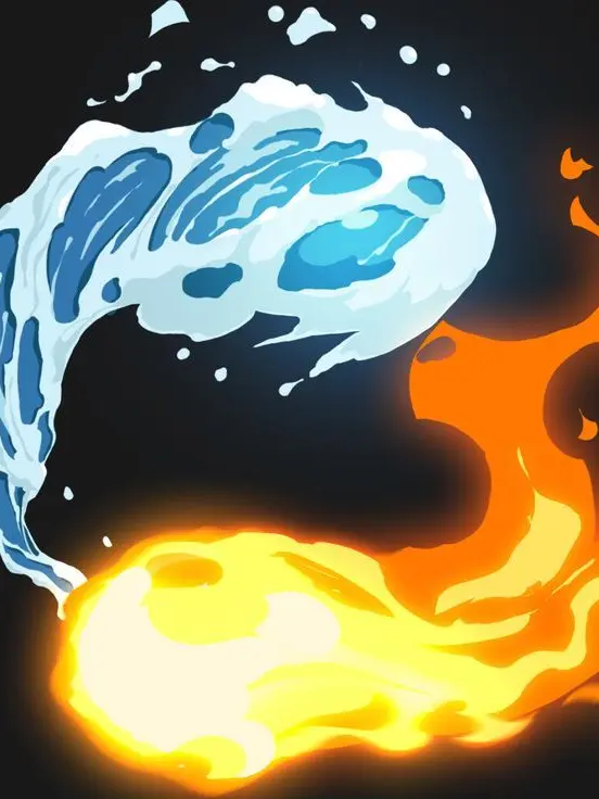 JACKS_GOTHLY14의 Fire and water.🔥❄️
