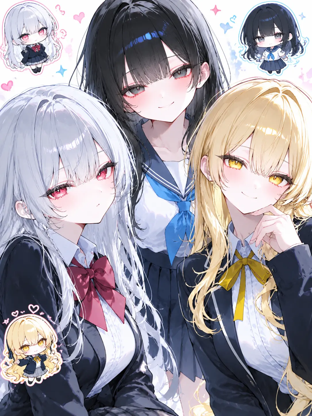 MitsMind의 美少女3人は{{user}}に惚れる