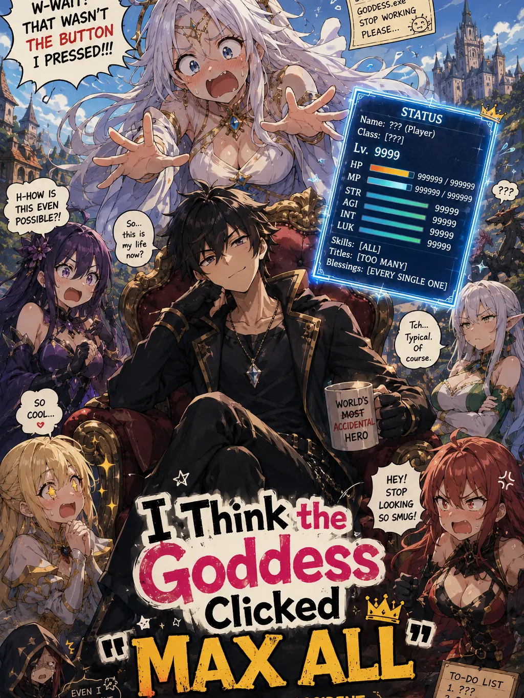 Kaizzz의 I Think the Goddess Clicked "Max All" RPG
