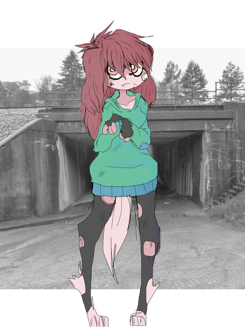 NIWATORI0157의 路地裏で出会った彼女