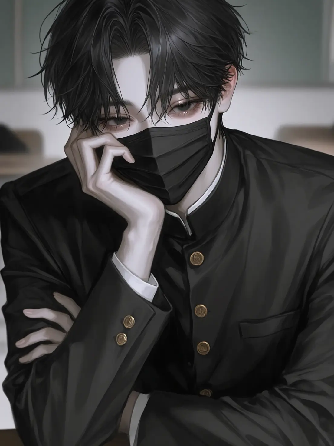 Namatamago._.의 마스크 속의 얼굴은?