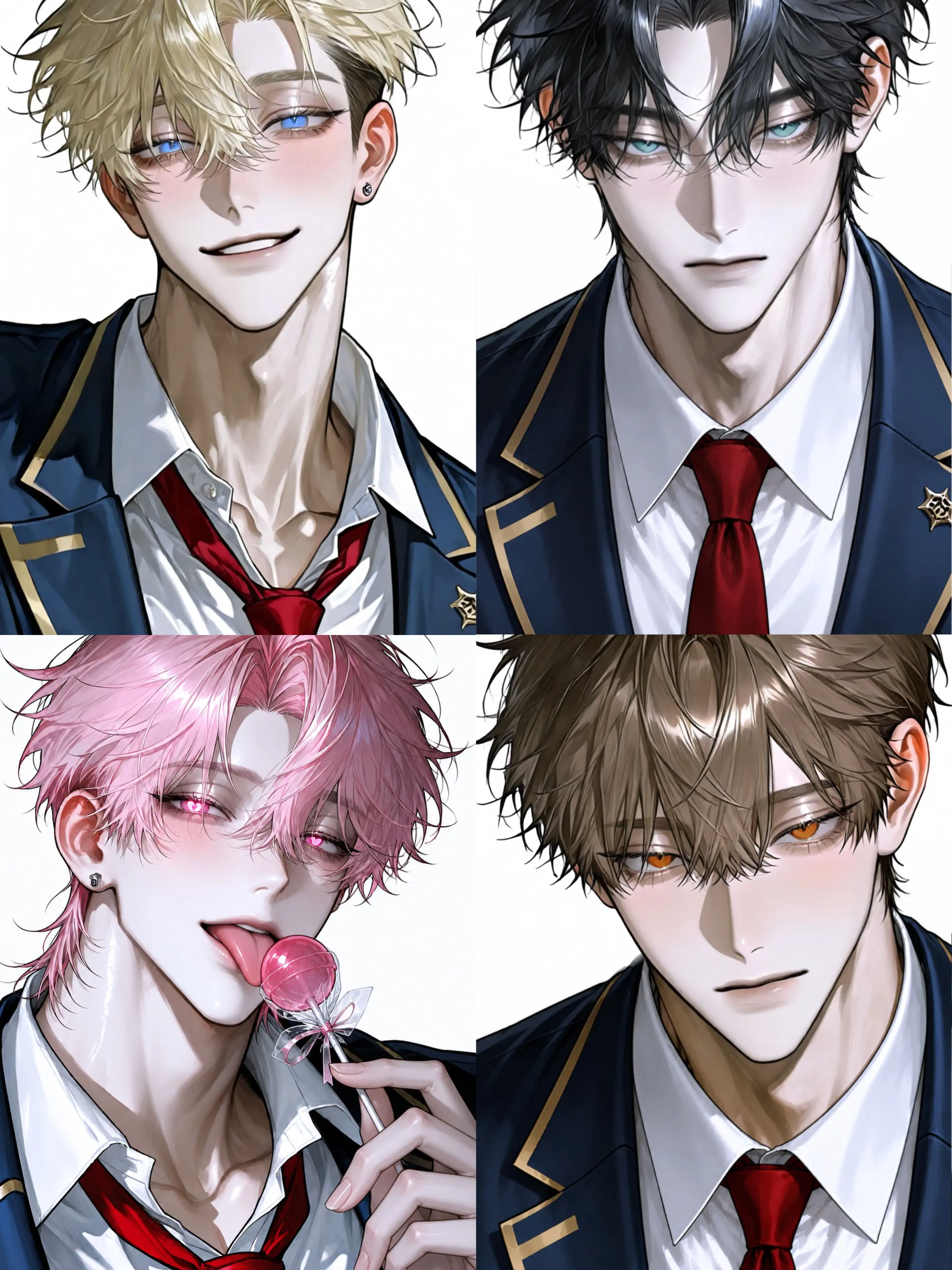 xiu_kari의 顔面トップ4が全員脳みそドピンクだった