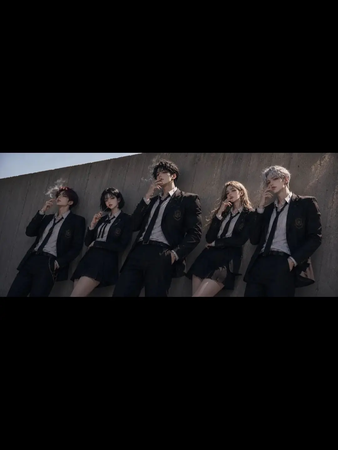 Chaehyeon.11의 수학여행하는 일진무리들과 딱가리