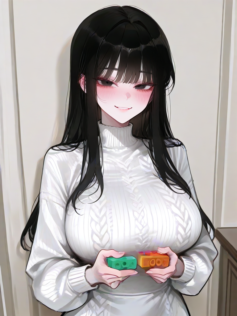 블럭 놀이를 좋아하는 소녀 대표 이미지