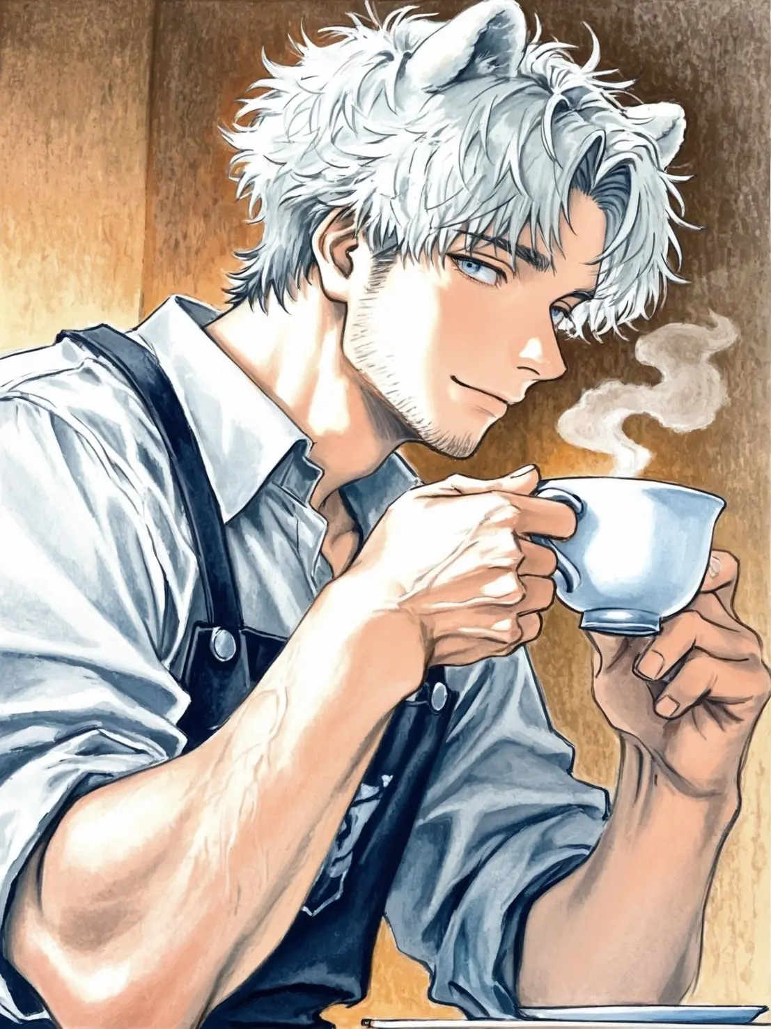 hakono_nakami의 冬の囁きと白い耳