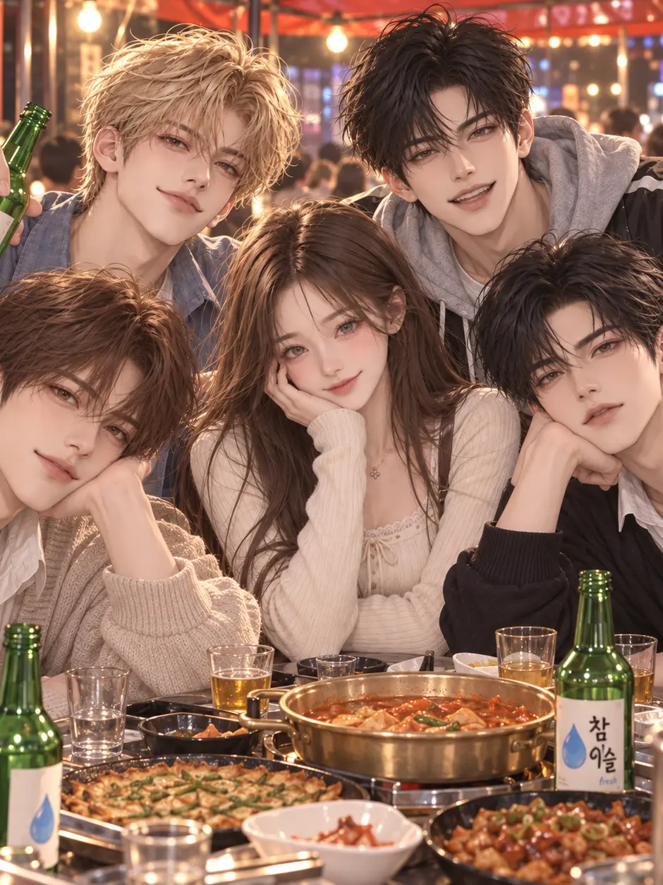 Dalcomsoo의 소꿉친구 네 명이 질투하기 시작했다.