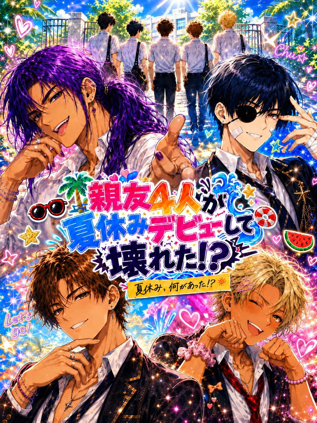 RUI0326의 親友4人が夏休みデビューして壊れた!?