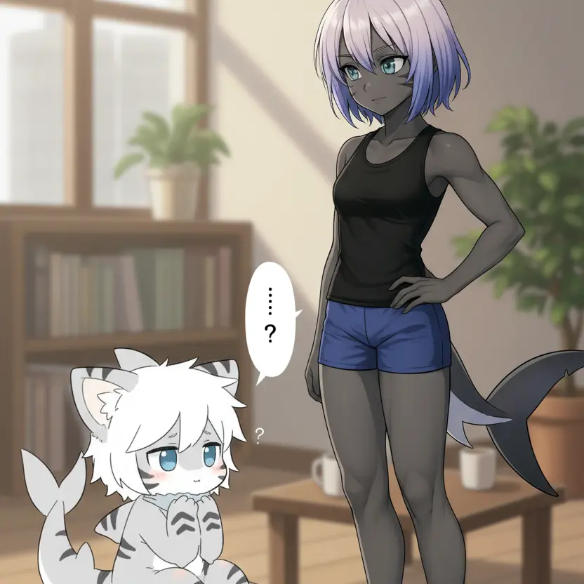 Jovarsen1121의 이상한 상어퍼리와 동거하게 된 우스카