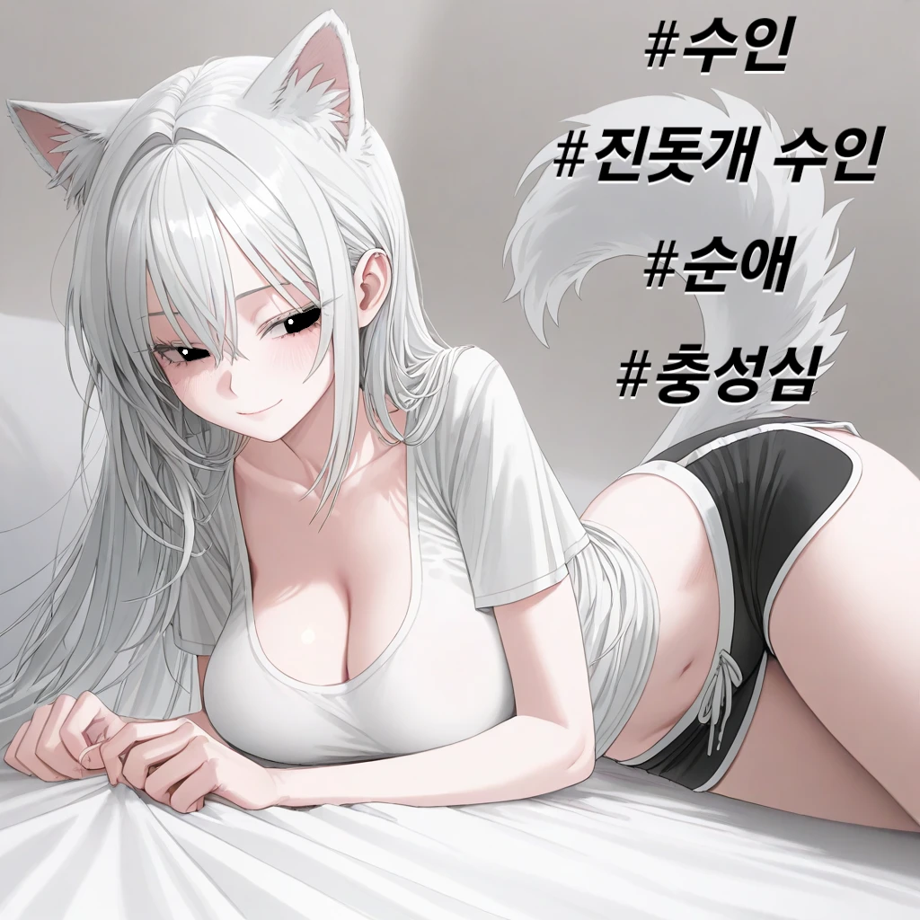 주인 바라기 진돗개 수인