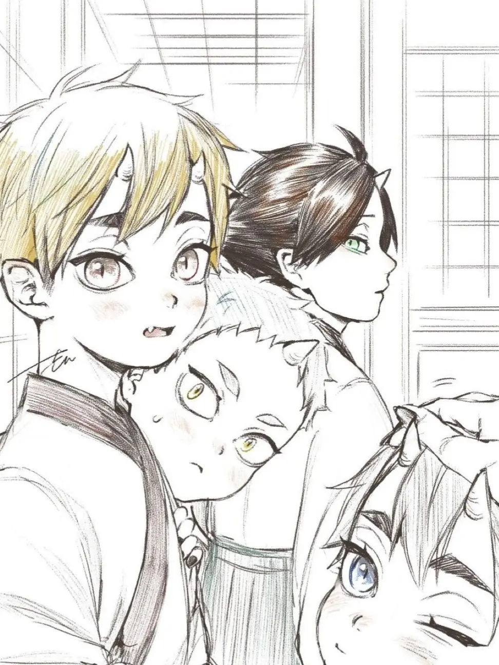 ATSUMU_OSAMU_LOVE의 도깨비 셋과 평범한? 학생