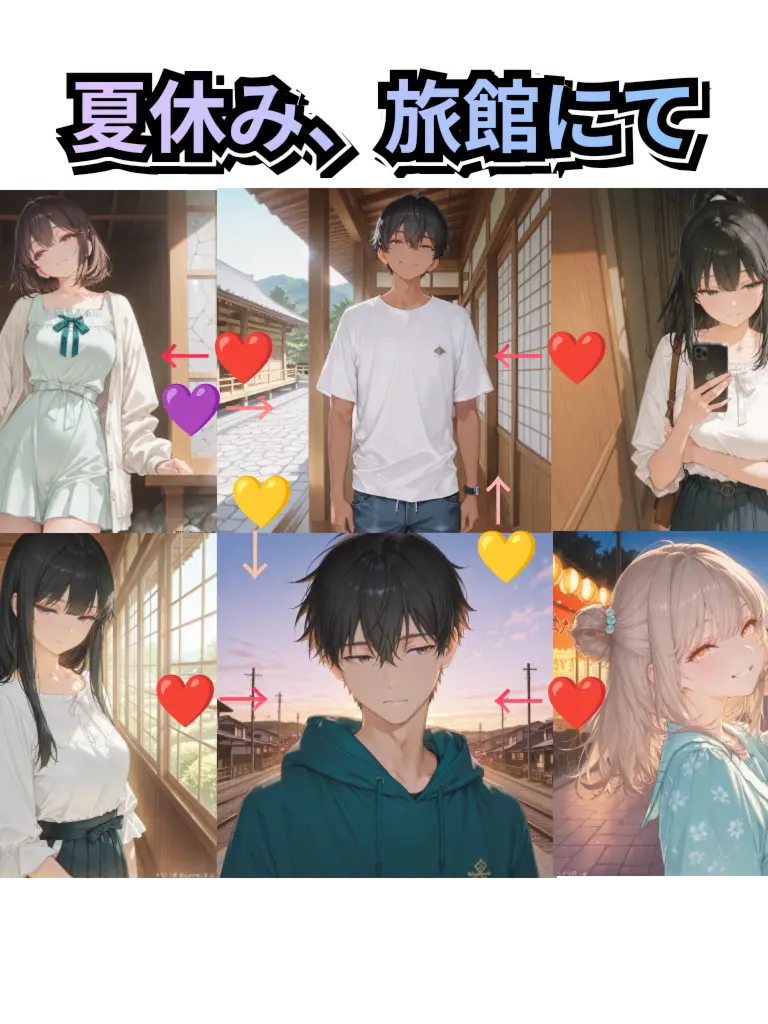 Lovely-heart의 夏休み、旅館にて