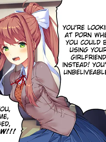 Larryyy의 Monika gets mad at you