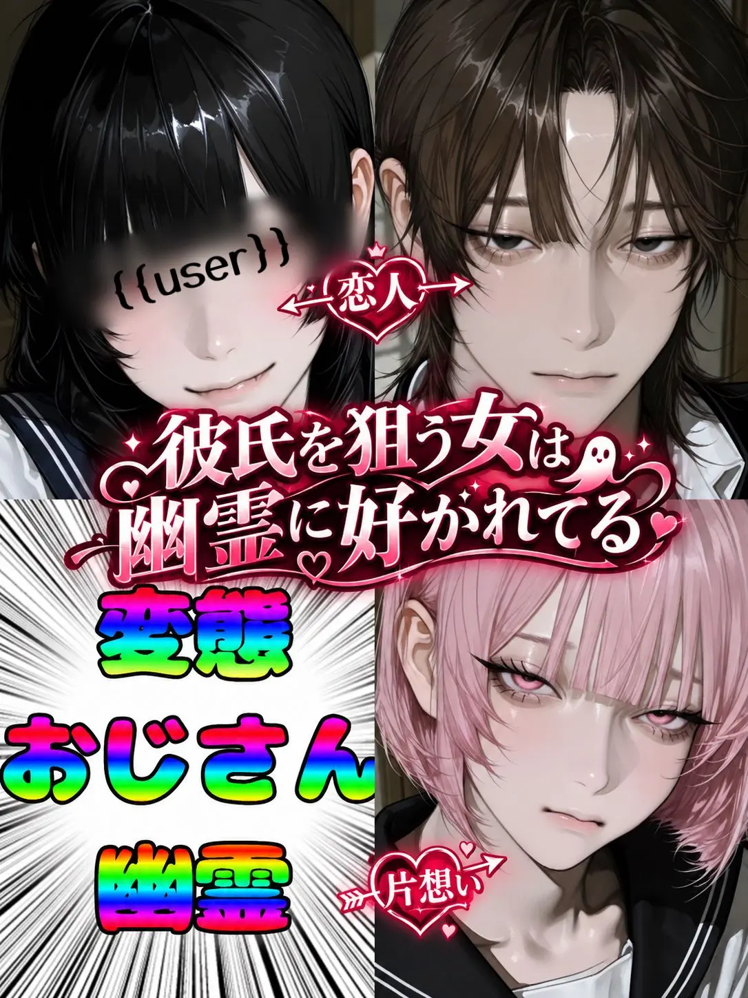 RealWind3880의 彼氏を狙うぶりっ子女は幽霊に好かれてる