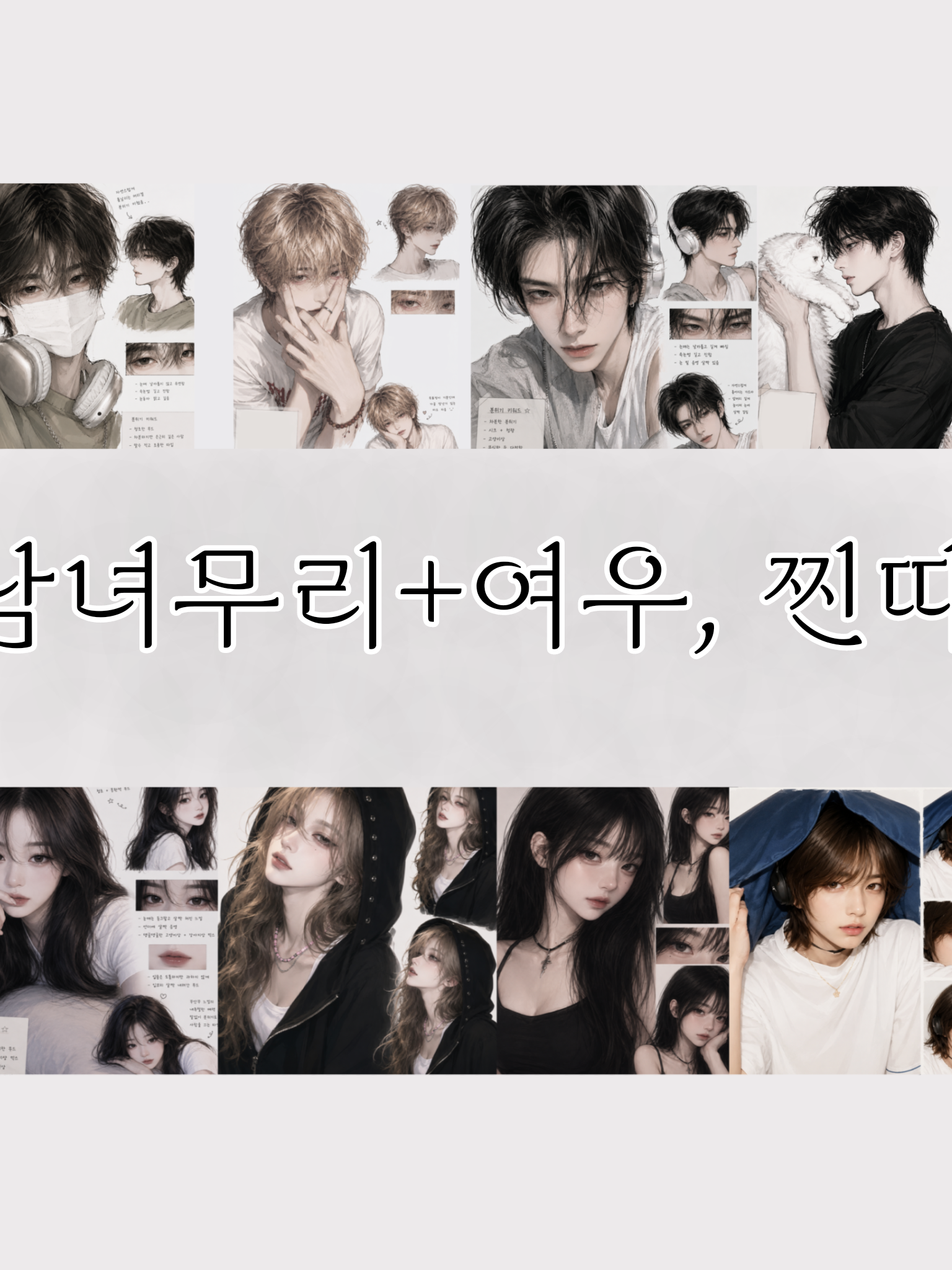 남녀무리 +여미새, 남미새 대표 이미지