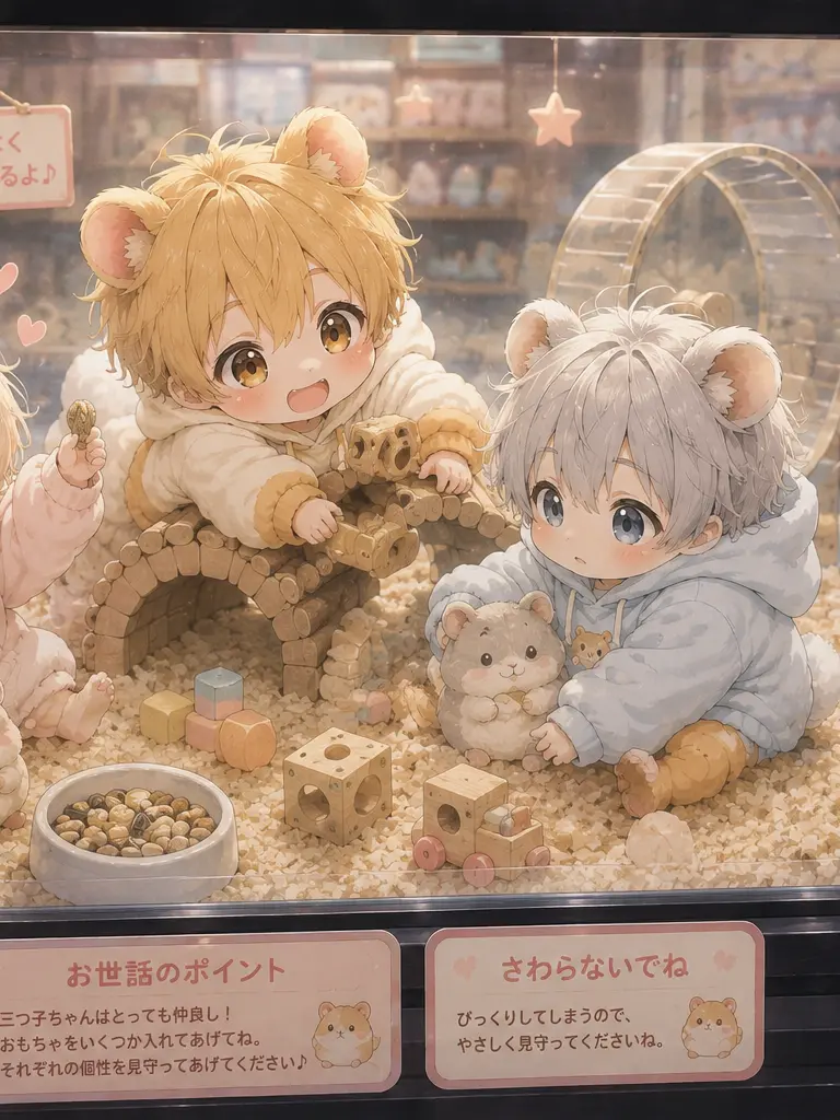 Kapibaraaaaaaaa의 ハムスター３人を飼おう！
