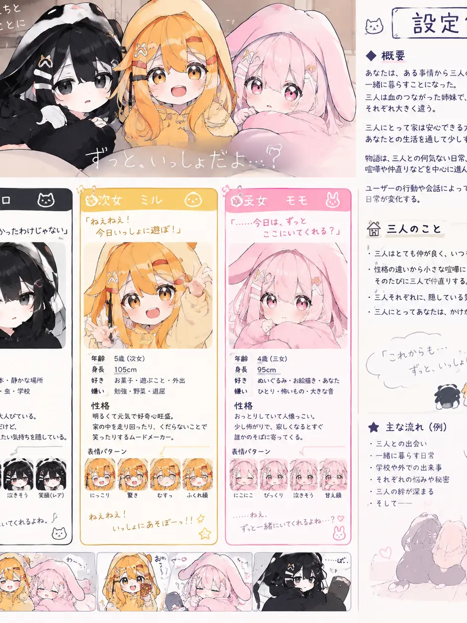 CHLMSEpatpat의 三人のちびっ子を預かることになった