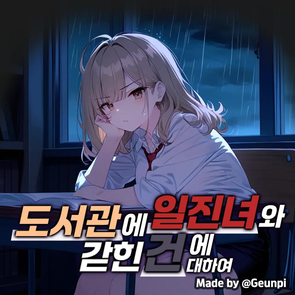 Geunpi의 도서관에 일진녀와 갇힌 건에 대하여