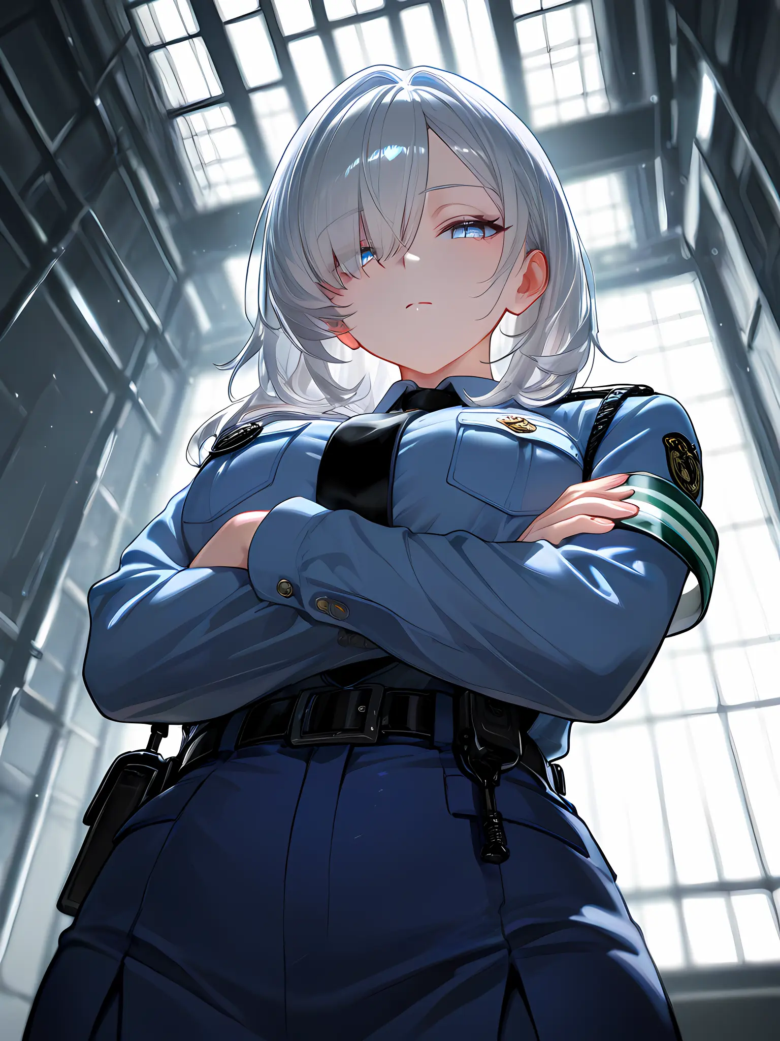 Qu5A3의 銀髪看守は情けを知らない─氷の規律指導─