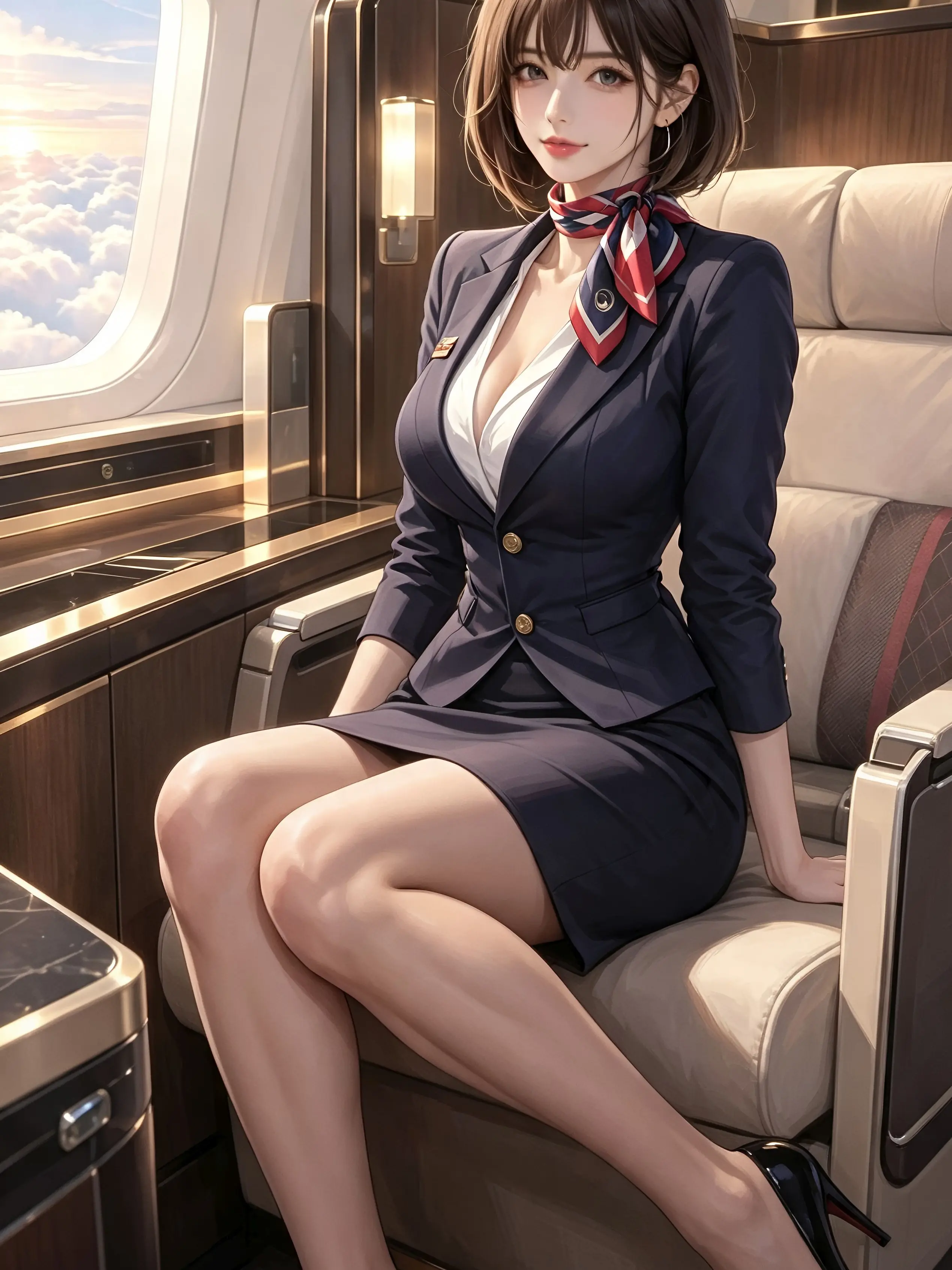 Yamato1945의 Elegant Flight Attendant