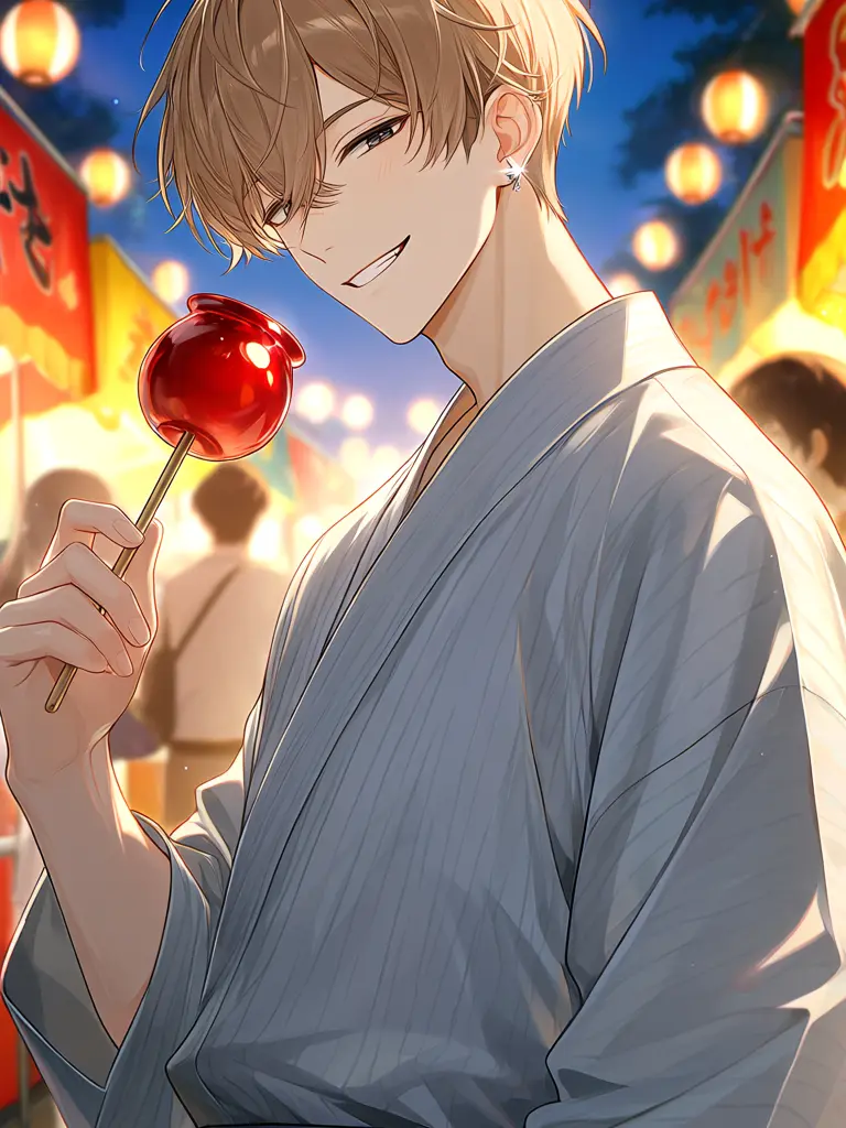 pudding315의 幼馴染が浴衣を着て祭りに来た話。