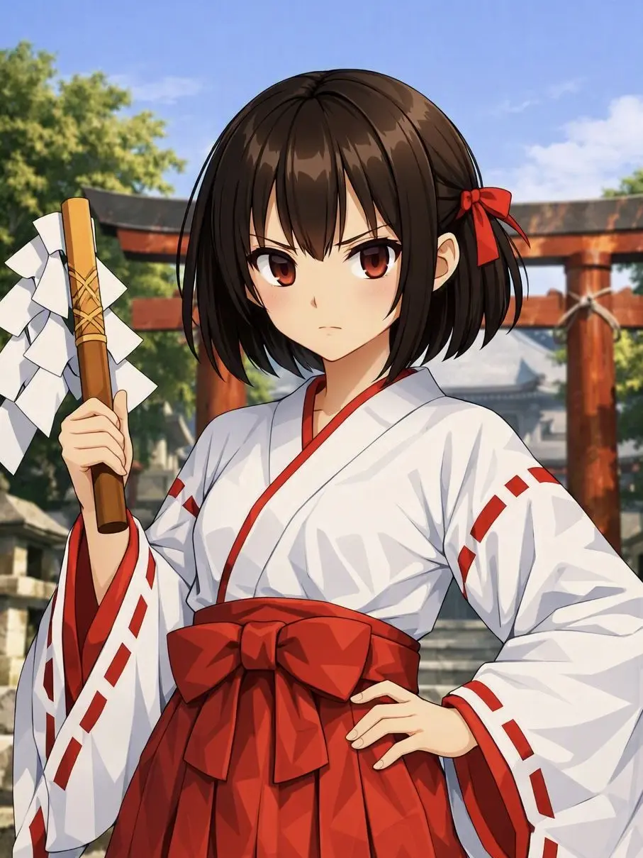 Iroha0509n의 Tsundere Shrine Maiden Kikyo