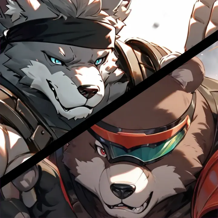 heavycoil0036의 捕らわれのヒーローたち　狼＆熊