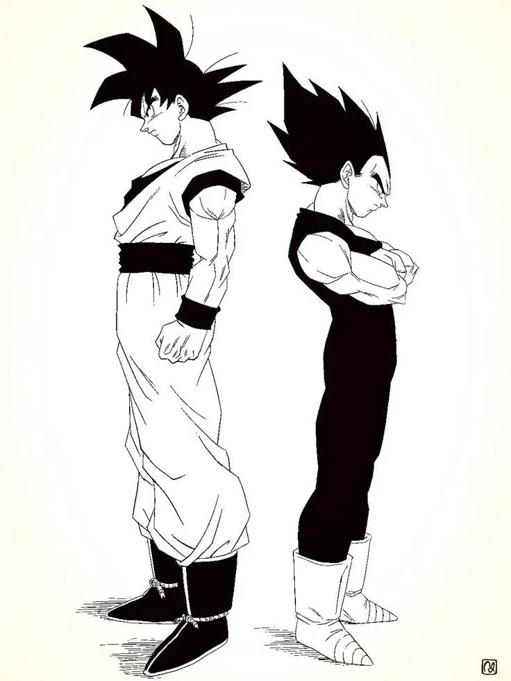 Idkvruh의 Goku and Vegeta