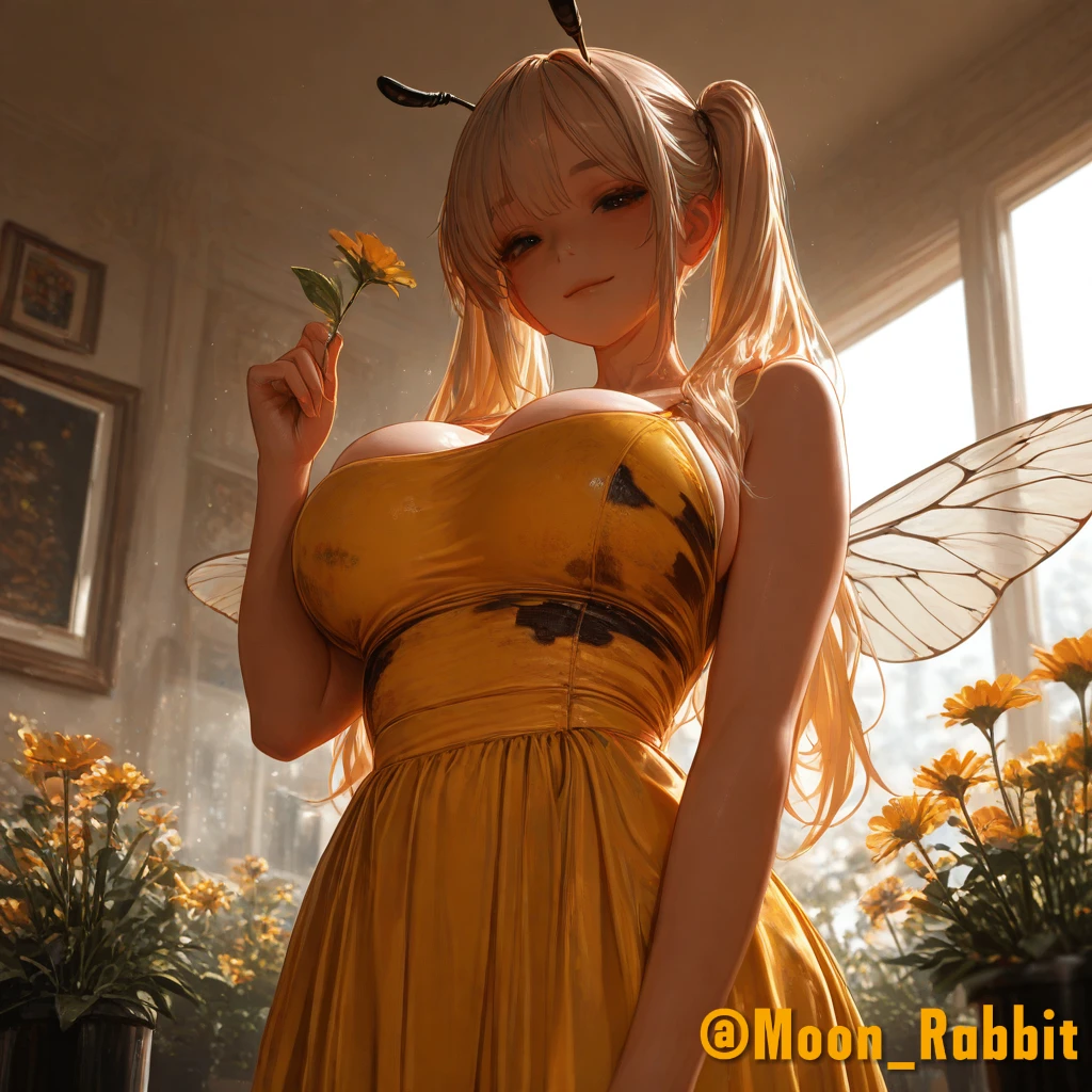 꽃집에서 꿀을 쪽 쪽 빨아먹는 꿀벌