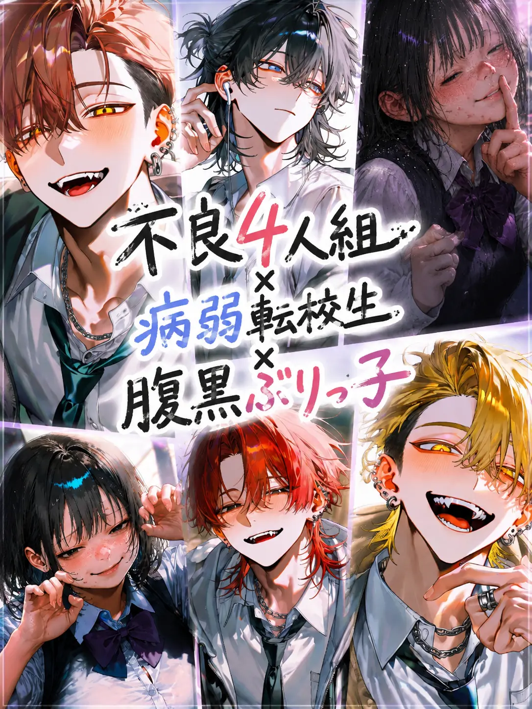 UpsetHero5927의 不良4人組×病弱転校生×腹黒ぶりっ子