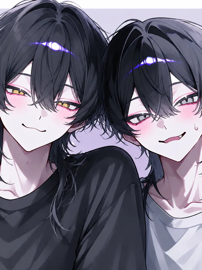 onakasuita456의 2人を選ぶのはあなた次第⁉︎‎𖤐 ̖́