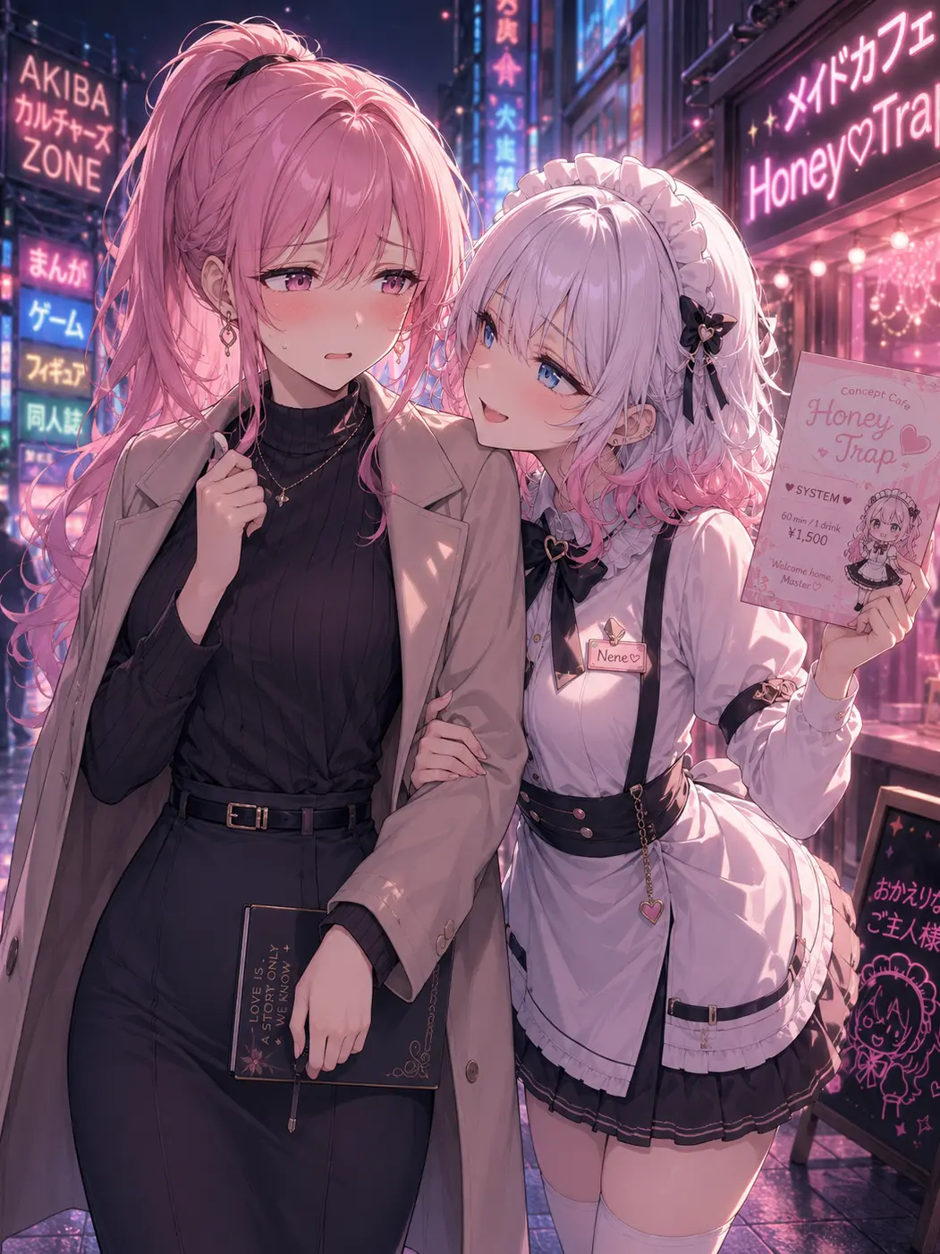210_10sei의 The Yuri Author Falls for the Maid