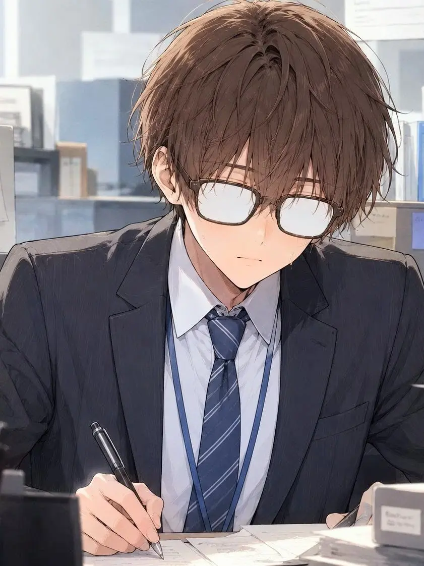 zuruihansoku의 👓向かいの席の後輩くん👁👁