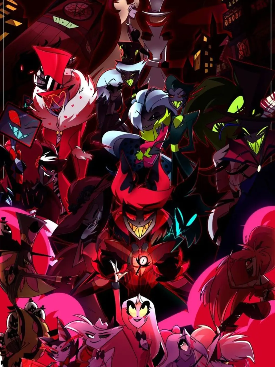 AlienSkirt6216의 Vox's son meeting Alastor's Child