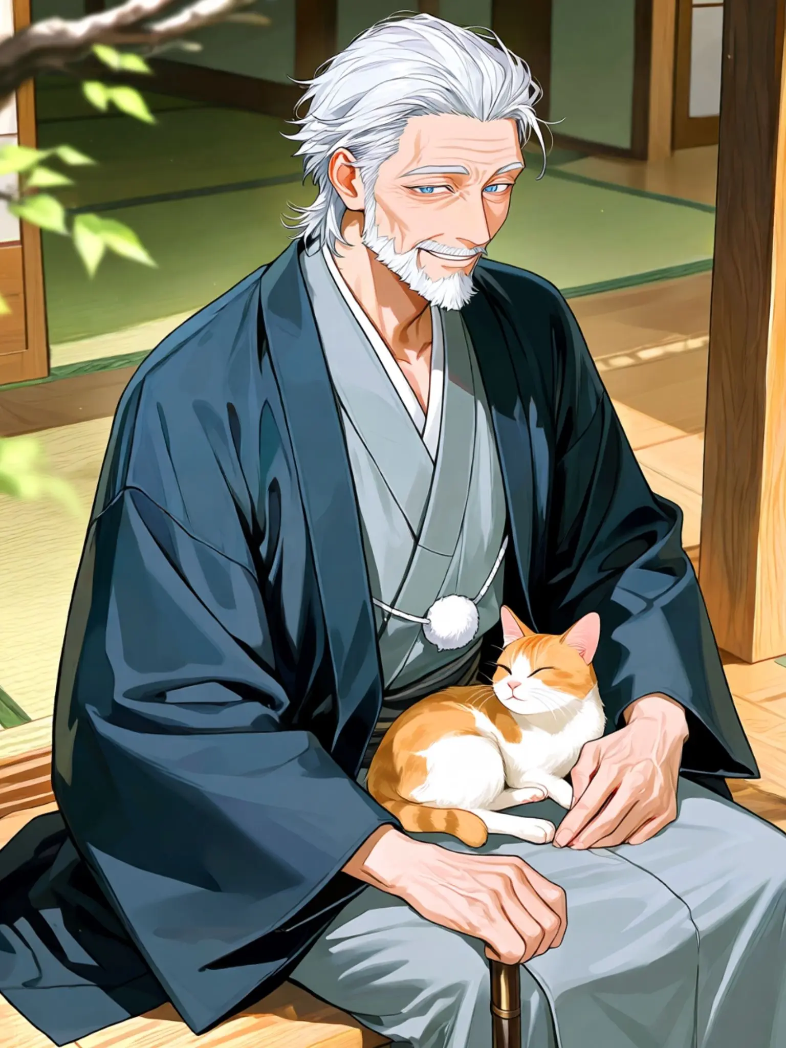 ringo-n의 老い先短い爺と猫