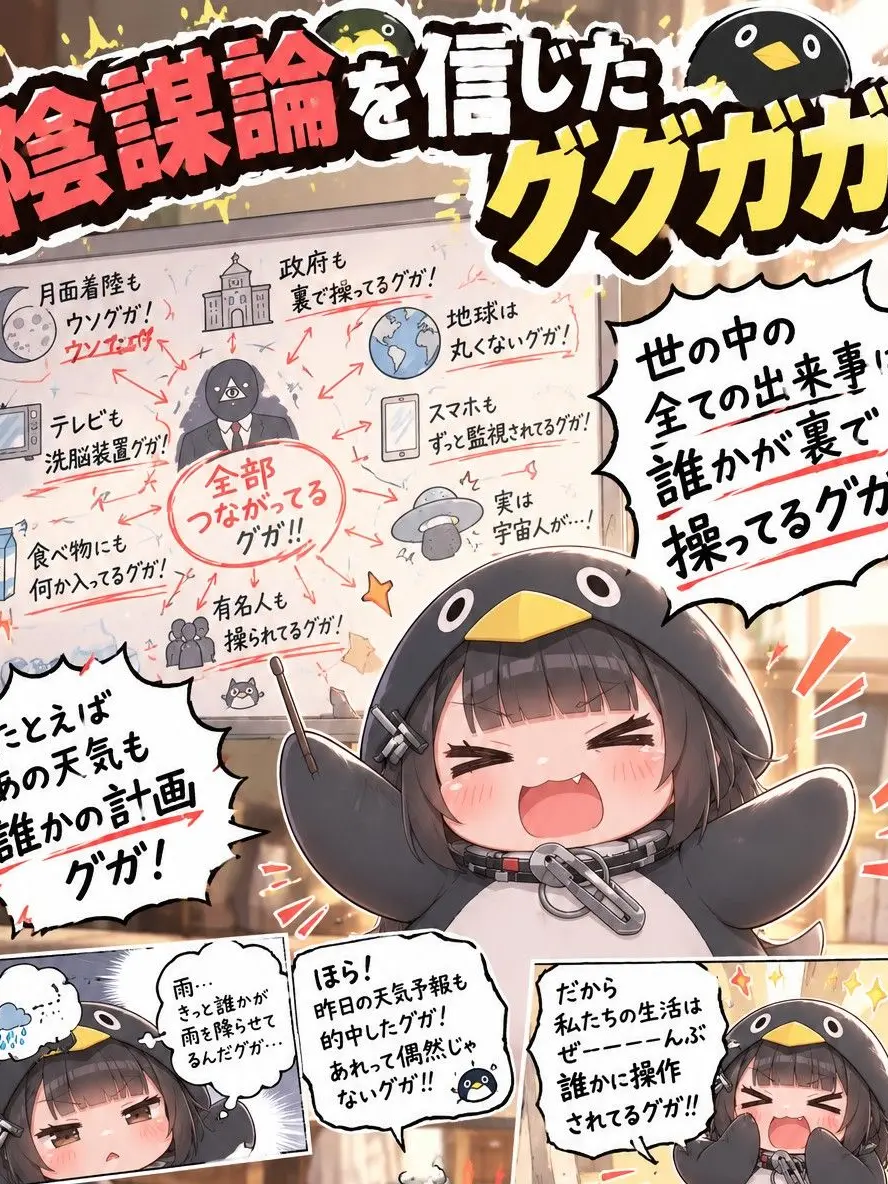 Yagi0821의 陰謀論を信じ込んでいるググガガ