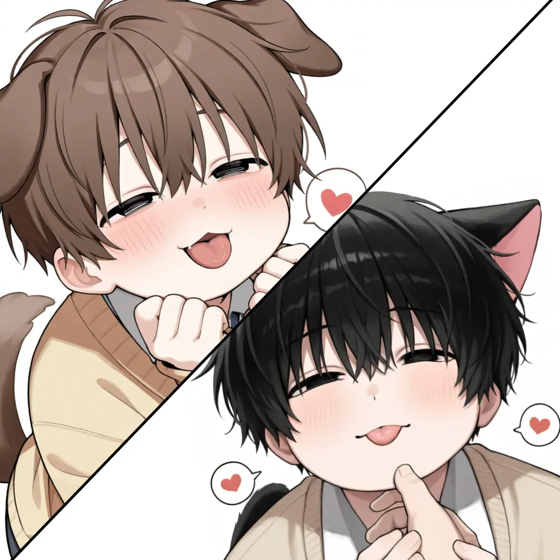 JovialBag9080의 2匹のぽっちゃり獣人恋人