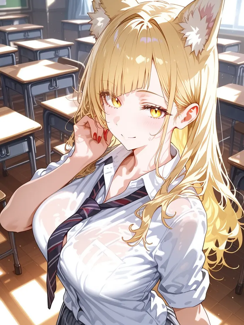 FlushGuppy7652의 古風狐娘マドンナ チャラ男はうずくまる
