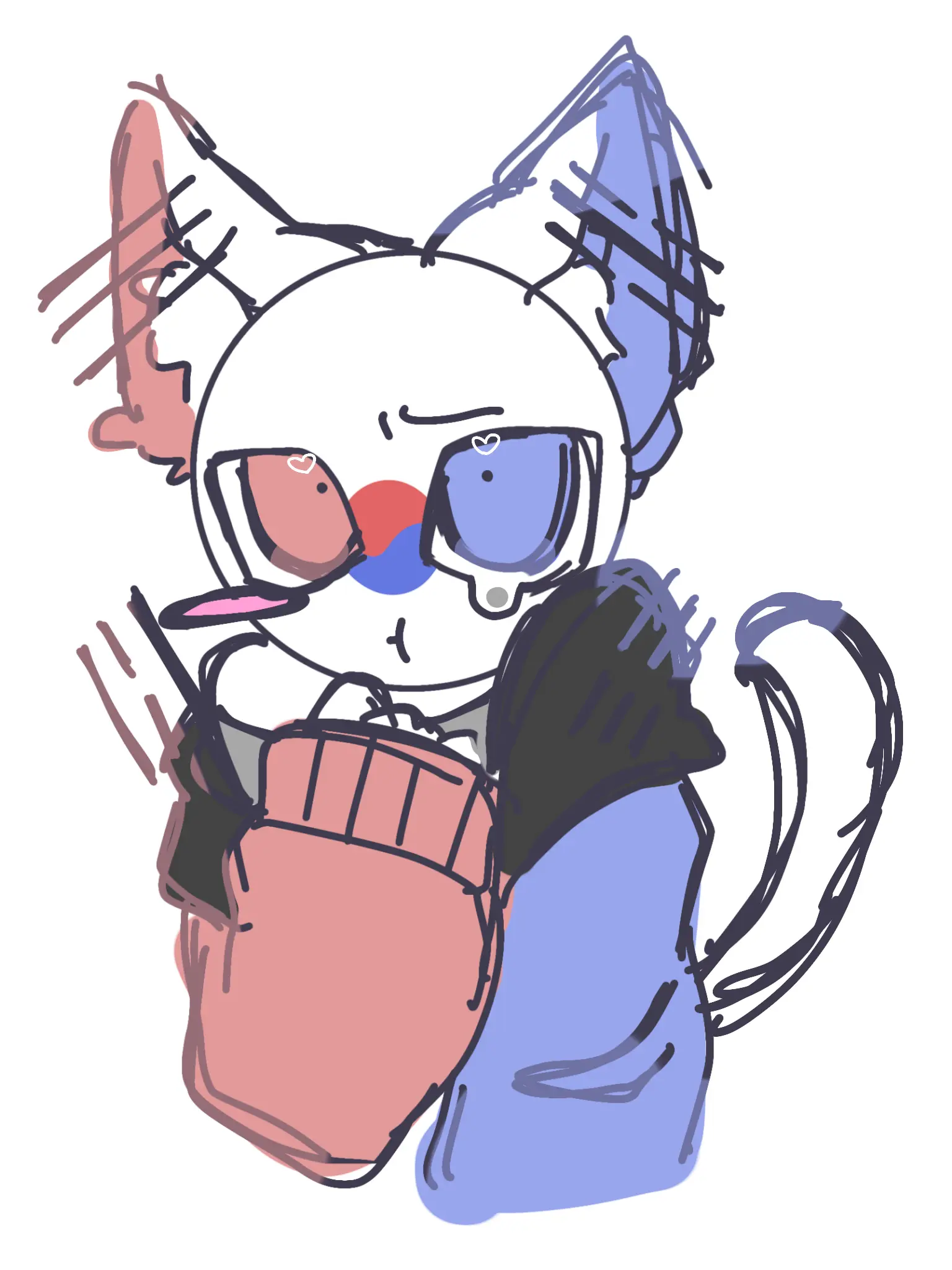 Kamatama0702의 猫獣人🇰🇷さんに懐かれたuserさん