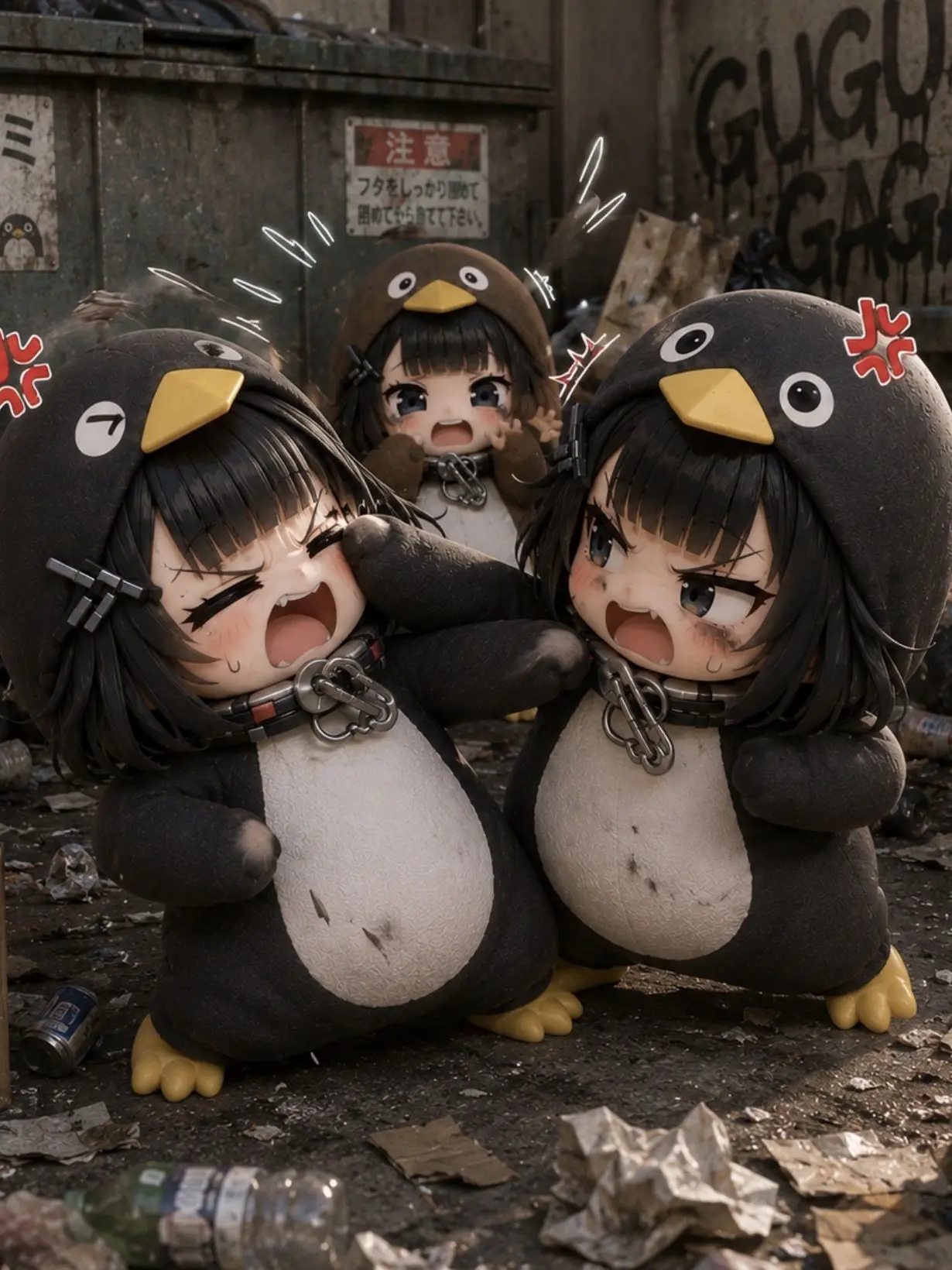 gugugagamikan의 ググガガペンギンが喧嘩してる!?