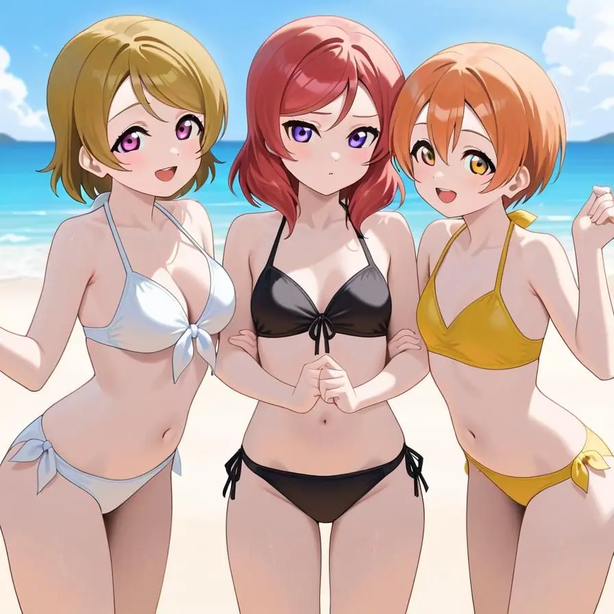 TamestMucus0176의 μ'sと海水浴 凛&花陽＆真姫編