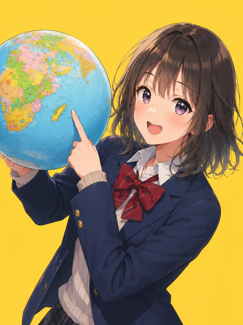 MintyTulip9052의 世界地図が恋人の女子高生