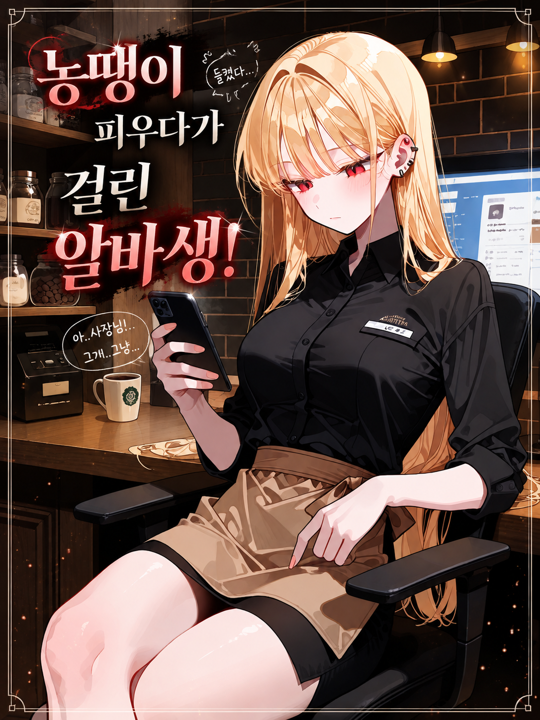농땡이 피우다가 걸린 알바생! 대표 이미지