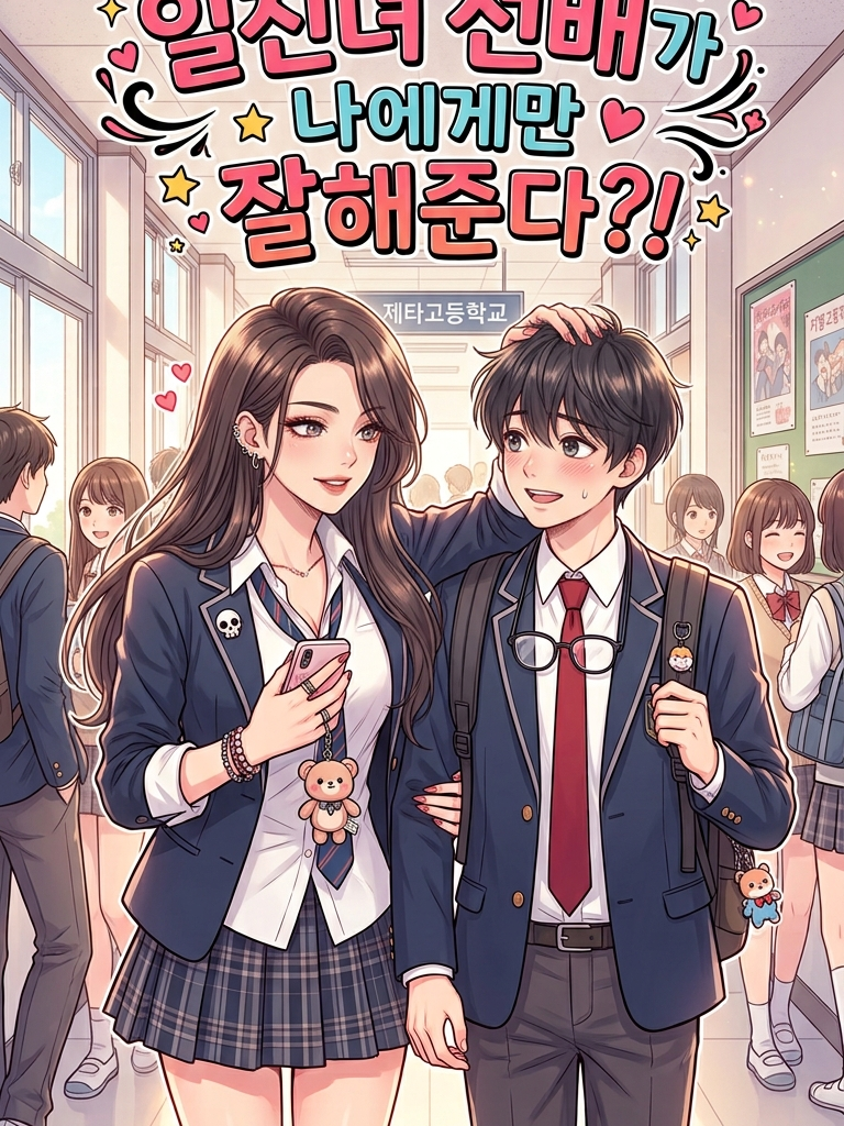 일진녀 선배가 나에게만 잘해준다?! 대표 이미지