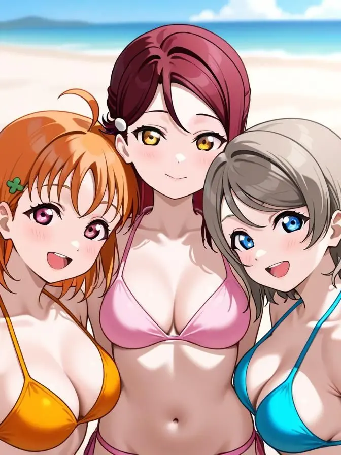 TamestMucus0176의 Aqoursと海水浴 千歌＆梨子＆曜編