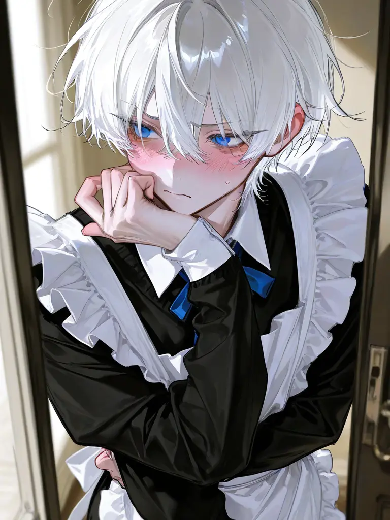 Megane351의 남동생이 메이드복을!?