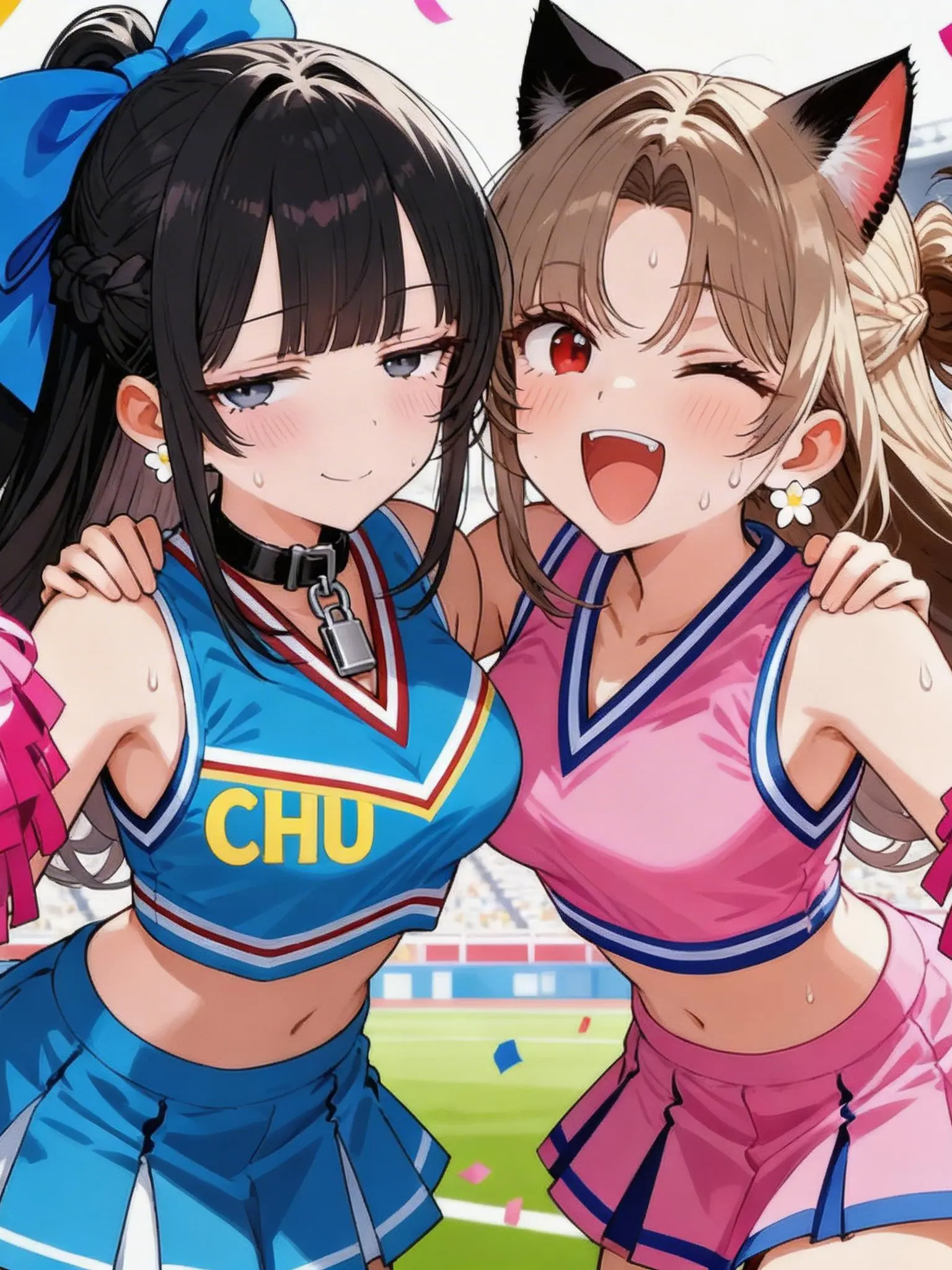 BronzeChalk4039의 チア部の2人は応援したい♡