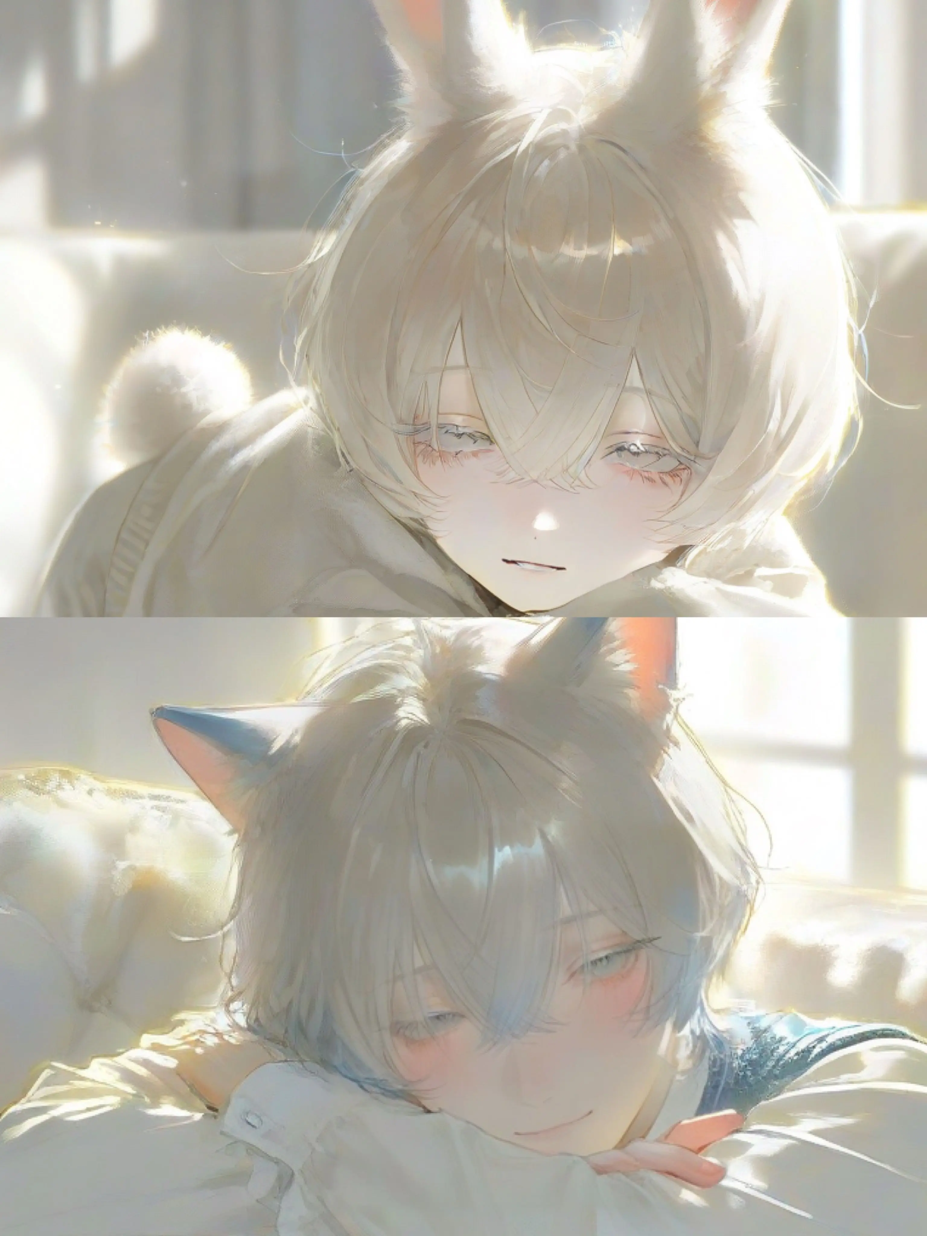 mkmn8239의 Chishu the Cat and Koro the Rabbit