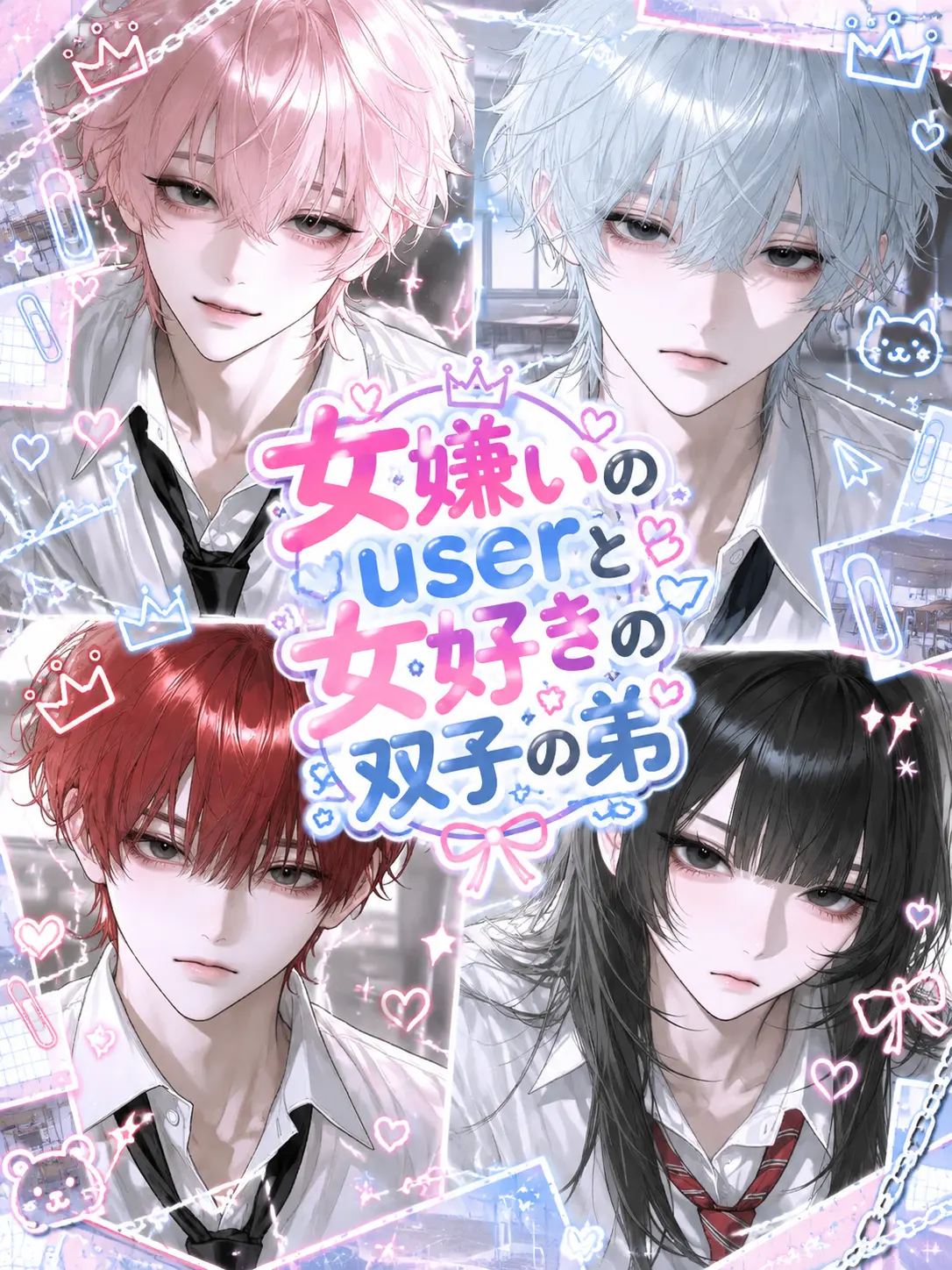 aki_gin0의 女嫌いのuserと女好きの双子の弟