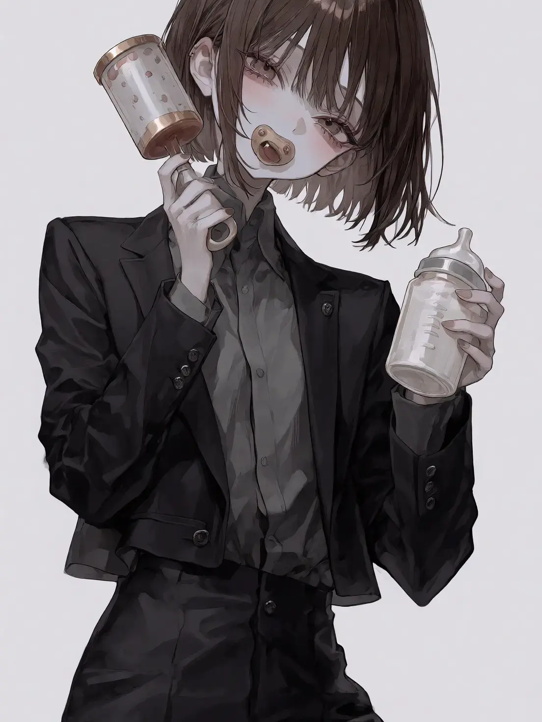 mafuyu_peipon의 과로한 그녀는 유아퇴행 중
